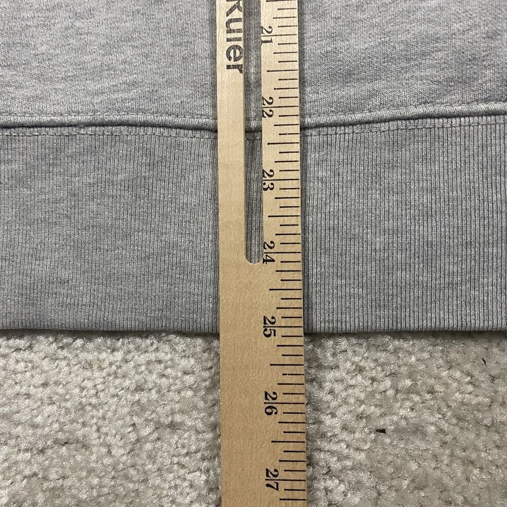 VTG Gap Hoodie Mens L Gray Henley Pullover Sweatshirt French Terry Afterhood - Picture 6 of 7